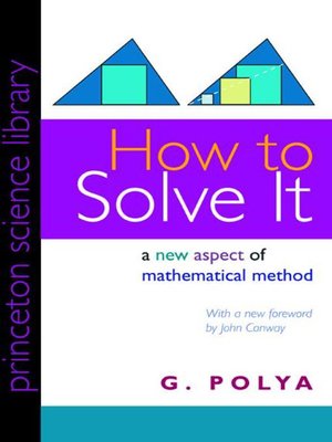 cover image of How to Solve It